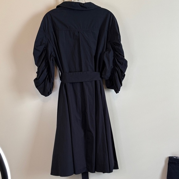 Gracia Navy Long Sleeve Midi Dress with Belt - Picture 9 of 13
